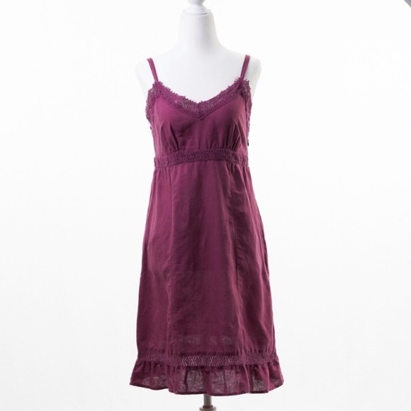 Converse Dresses & Skirts - Converse All Star Eyelet Lace Trim Purple Dress